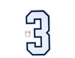 3" White On Black On White Precision-Cut Number