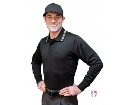 Smitty Long Sleeve Body Flex Umpire Shirt - Black 3 Smitty Long Sleeve Body Flex Umpire Shirt - Black