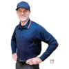 Smitty Long Sleeve Body Flex Umpire Shirt - Navy -Baseball Gear S308 N Smitty Long Sleeve Body Flex Umpire Shirt Navy Worn