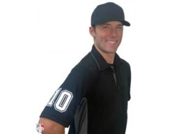 4" White On Black On White Precision-Cut Number -Baseball Gear S312 BK with N4 SUB WBW 1