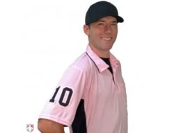 Smitty Major League Replica Umpire Shirt - Pink With Black -Baseball Gear S312 PK with N4 SUB BPKW 1