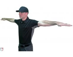 Smitty V2 Major League Replica Umpire Shirt - Black With Charcoal Grey -Baseball Gear S314 BK Smitty V2 Major League Replica Black with Charcoal Grey Worn Safe