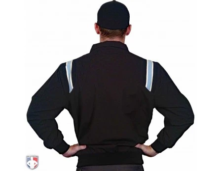 Smitty Traditional Half-Zip Umpire Jacket - Black And Powder Blue 4 Smitty Traditional Half-Zip Umpire Jacket - Black And Powder Blue - Image 2