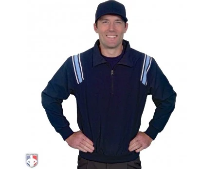 Smitty Traditional Half-Zip Umpire Jacket - Navy And Powder Blue 3 Smitty Traditional Half-Zip Umpire Jacket - Navy And Powder Blue