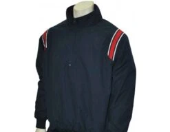 Smitty Traditional Half-Zip Umpire Jacket - Navy And Red 9 Smitty Traditional Half-Zip Umpire Jacket - Navy And Red -Baseball Gear S320 N R Smitty Traditional Half Zip Umpire Jacket Navy with Red Front View