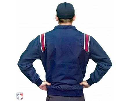Smitty Traditional Half-Zip Umpire Jacket - Navy And Red 4 Smitty Traditional Half-Zip Umpire Jacket - Navy And Red - Image 2