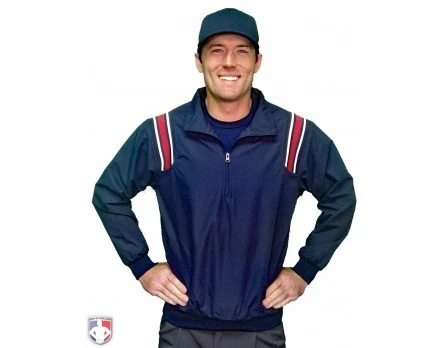 Smitty Traditional Half-Zip Umpire Jacket - Navy And Red 3 Smitty Traditional Half-Zip Umpire Jacket - Navy And Red