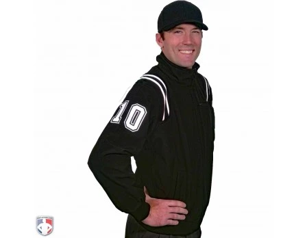 Smitty Major League Style Fleece Lined Umpire Jacket - Black And White 5 Smitty Major League Style Fleece Lined Umpire Jacket - Black And White - Image 3