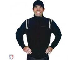 Smitty Major League Style Fleece Lined Umpire Jacket - Black And White