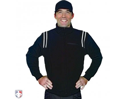 Smitty Major League Style Fleece Lined Umpire Jacket - Black And White 3 Smitty Major League Style Fleece Lined Umpire Jacket - Black And White
