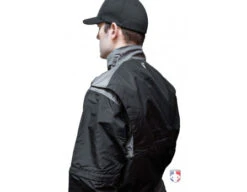 Smitty Major League Replica Convertible Umpire Jacket - Black With Charcoal Grey -Baseball Gear S340 Smitty Major League Replica Convertible Umpire Jacket Black with Charcoal Grey Gusset