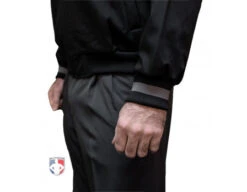 Smitty Major League Replica Thermal Umpire Jacket - Black With Charcoal Grey -Baseball Gear S341 Smitty Major League Replica Thermal Umpire Jacket Black with Charcoal Grey Cuff