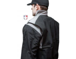 Smitty Major League Replica Thermal Umpire Jacket - Black With Charcoal Grey -Baseball Gear S341 Smitty Major League Replica Thermal Umpire Jacket Black with Charcoal Grey Gusset