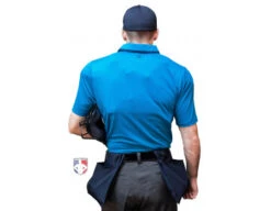 Smitty NCAA Softball Short Sleeve Body Flex Men's Umpire Shirt - Bright Blue -Baseball Gear S345 BB Smitty NCAA Softball Short Sleeve Body Flex Mens Umpire Shirt Bright Blue back plate 1