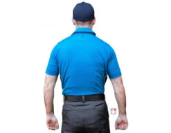 Smitty NCAA Softball Short Sleeve Body Flex Men's Umpire Shirt - Bright Blue -Baseball Gear S345 BB Smitty NCAA Softball Short Sleeve Body Flex Mens Umpire Shirt Bright Blue back 1