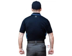 Smitty NCAA Softball Short Sleeve Body Flex Men's Umpire Shirt - Midnight Navy -Baseball Gear S345 MN Smitty NCAA Softball Short Sleeve Body Flex Mens Umpire Shirt Midnight Navy back