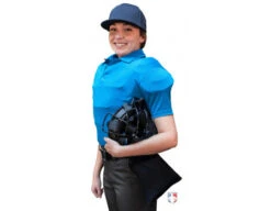 Smitty NCAA Softball Short Sleeve Body Flex Women's Umpire Shirt - Bright Blue -Baseball Gear S346 BB Smitty NCAA Softball Short Sleeve Body Flex Womens Umpire Shirt Bright Blue side plate