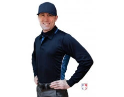Smitty NCAA Softball Long Sleeve Body Flex Men's Umpire Shirt - Midnight Navy