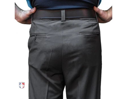 Smitty Performance Poly Spandex Charcoal Grey Flat Front Base Umpire Pants 5 Smitty Performance Poly Spandex Charcoal Grey Flat Front Base Umpire Pants - Image 3