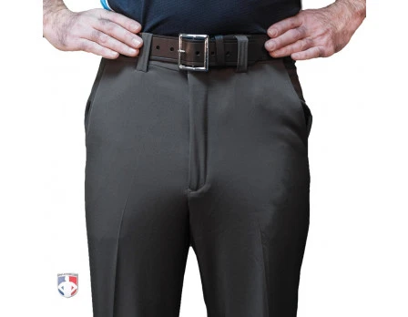 Smitty Performance Poly Spandex Charcoal Grey Flat Front Base Umpire Pants 4 Smitty Performance Poly Spandex Charcoal Grey Flat Front Base Umpire Pants - Image 2