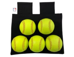 Smitty Oversized Softball Umpire Ball Bag -Baseball Gear S363 BK Smitty Deluxe Softball Umpire Ball Bag With Balls 0.5x