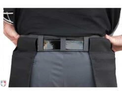 Smitty Performance Poly Spandex Charcoal Grey Plate Umpire Pants 12 Smitty Performance Poly Spandex Charcoal Grey Plate Umpire Pants -Baseball Gear S392 SMITTY PERFORMANCE POLY SPANDEX CHARCOAL GREY PLATE UMPIRE PANTS BACK CLOSE UP 2