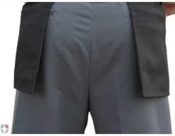 Smitty Performance Poly Spandex Charcoal Grey Plate Umpire Pants 11 Smitty Performance Poly Spandex Charcoal Grey Plate Umpire Pants -Baseball Gear S392 SMITTY PERFORMANCE POLY SPANDEX CHARCOAL GREY PLATE UMPIRE PANTS BACK CLOSE UP