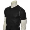 Smitty Compression Fit V-Neck Short Sleeve T-Shirt 2 Smitty Compression Fit V-Neck Short Sleeve T-Shirt -Baseball Gear S411 Smitty Black V Neck Compression Shirt