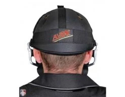 All-Star Cobalt Umpire Skull Cap -Baseball Gear SC900UMP All Star Cobalt Umpire Skull Cap Worn Back View with Mask