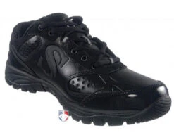 Smitty All-Black Umpire / Referee Field Shoes -Baseball Gear SM FIELD Smitty Field Umpire Referee Shoes Front Angled Inside View 1