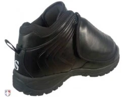Smitty All-Black Mid-Cut Umpire Plate Shoes -Baseball Gear SM Plate Back Angled Inside