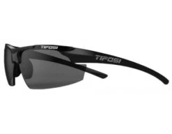 Tifosi Track Sunglasses - Gloss Black / Smoke -Baseball Gear TIF TRACK GB Tifosi Track Sunglasses Gloss Black Smoke Front Angled View