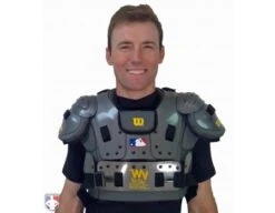 New Balance Challenger Mock Neck Short Sleeve Compression Shirt -Baseball Gear TMMT717 NB Mock with chest protetor