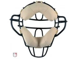 Team Wendy Umpire Mask Replacement Pads - Tan -Baseball Gear Team Wendy Tan in Black Frame Inside 1