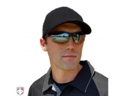 Tifosi Intense Sunglasses - Gloss Black / Smoke -Baseball Gear Tifosi Intense Sunglasses Gloss Black Smoke Worn Front View