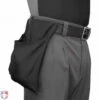 Smitty Professional Style Cloth Umpire Ball Bag -Baseball Gear U112P BK Smitty Proessional Black Umpire Ball Bag Worn Side