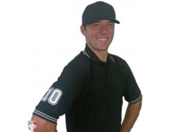 Smitty Pro Knit Umpire Shirt - Black -Baseball Gear U126 BK with N3 SUB WBW