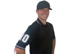 Smitty Pro Knit Umpire Shirt - Black -Baseball Gear U126 BK with N4 SUB WBW