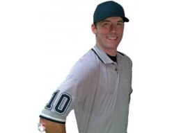 4" Black On White On Black Precision-Cut Number -Baseball Gear U126 GY with N4 SUB BWB