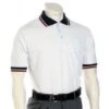 Smitty Pro Knit Umpire Shirt - White -Baseball Gear U126 WH Smitty Pro Knit Umpire Shirt White Front View 1