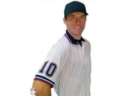 4" Navy On White On Red Precision-Cut Number -Baseball Gear U126WH with N4 SUB NWR