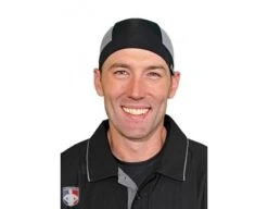 UMPLIFE Ice Cap -Baseball Gear ULF ICE CAP BK GY UMPLIFE Ice Cap Worn Front Black and Charcoal Grey 1