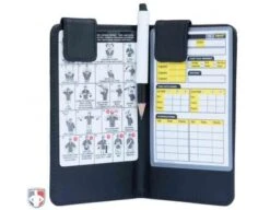 UMPLIFE Pro Grade Magnetic "Book" Style 6" Umpire Lineup Card Holder / Game Card Referee Wallet -Baseball Gear ULF PRO PRO GRADE MAGNETIC BOOK STYLE UMPIRE LINEUP CARD HOLDER GAME CARD REFEREE WALLET OPEN WITH PENCIL 1
