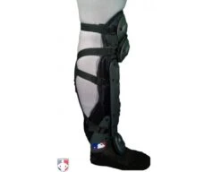 UMPLIFE Flex Umpire Shin Guard Harness -Baseball Gear ULF SGSTRAP UMPLIFE Flex Shin Guard Straps Worn Side View
