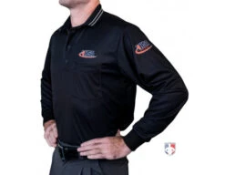 Illinois (IHSA) Long Sleeve Umpire Shirt - Black 6 Illinois (IHSA) Long Sleeve Umpire Shirt - Black -Baseball Gear USA301ILL BK Illinois IHSA Long Sleeve Umpire Shirt Black