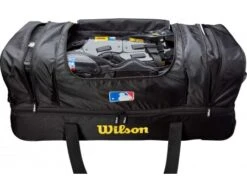Wilson V2 MLB 36" Umpire Equipment Bag On Wheels -Baseball Gear WTA9780BL Wilson Umpire Bag BL Interior Main Pocket