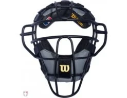 Wilson MLB Black Dyna-Lite Aluminum Umpire Mask With Black And Grey Wrap Around