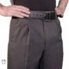Smitty Charcoal Grey Base Umpire Pants With Expander Waistband -Baseball Gear s375 cc Smitty Charcoal Grey Combo Umpire Pants with Expander Waistband diagonal 1